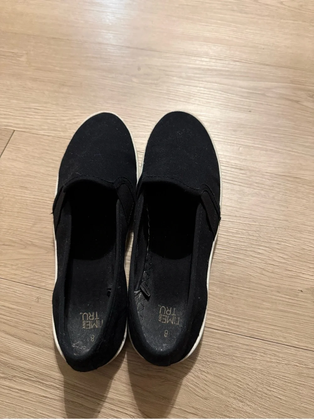 Women’s Black Slip-On Canvas Sneakers - Casual Comfort
